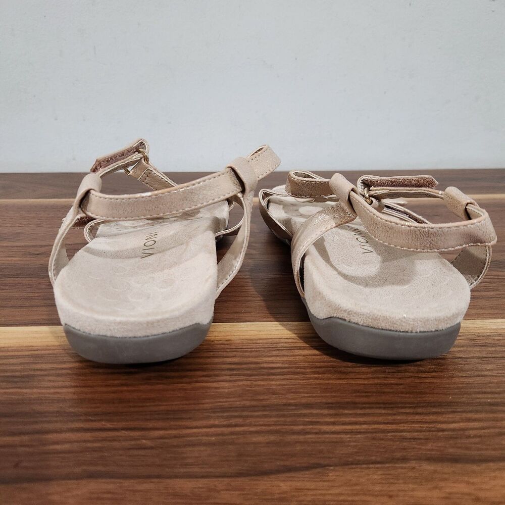 Vionic Rest Jodie Sandals Womens Beige Size 10 Arch Support Orthotic Adjustable - Picture 7 of 10